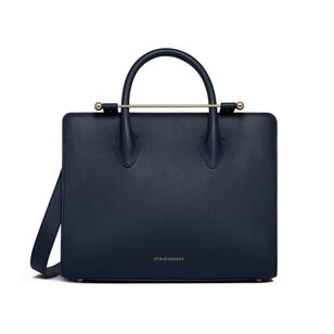 Leather Midi Tote Bag