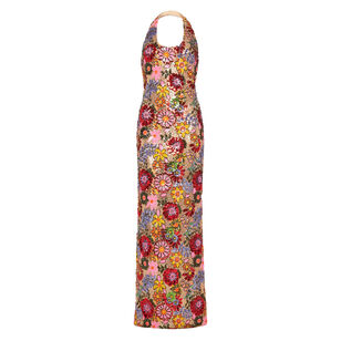 Tiffany Sequin Halter Gown