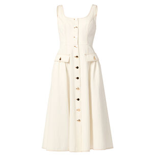 Belle Sleeveless Denim Midi Dress