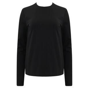Compact Ultra Stretch Knit Long Sleeve Slim Top