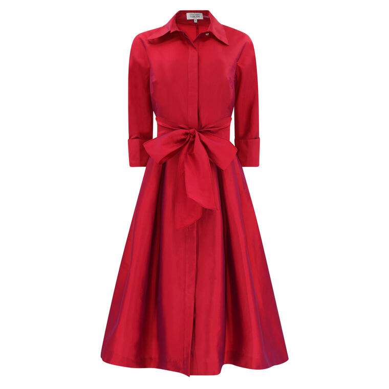 Collar Cocktail Shirt Dress image number null