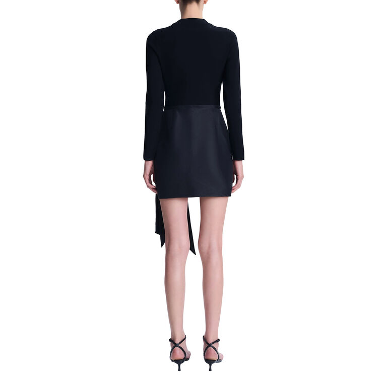 Tedda Taffeta Knit Mini Dress image number null