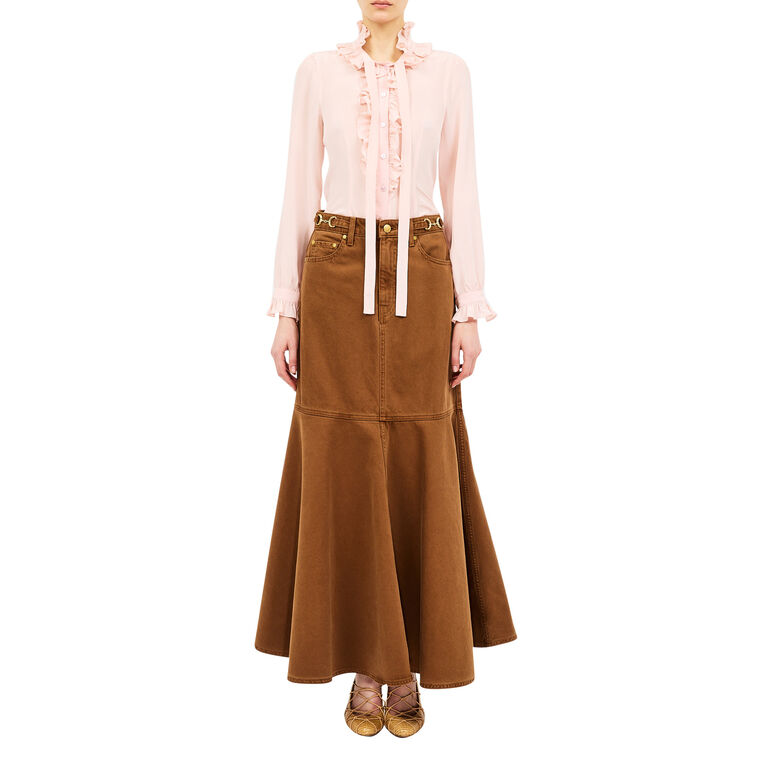 The Madelyn Denim Skirt image number null