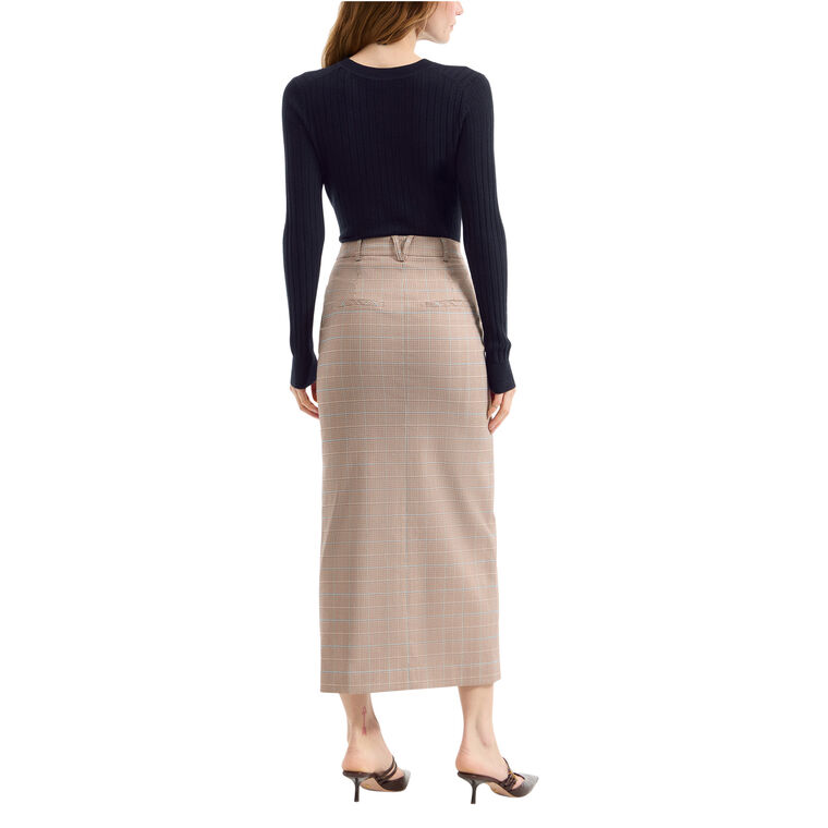 Maxine Plaid Midi Skirt image number null