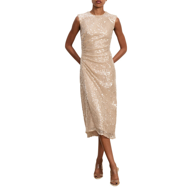 Kimberly Sleeveless Sequin Midi Dress image number null