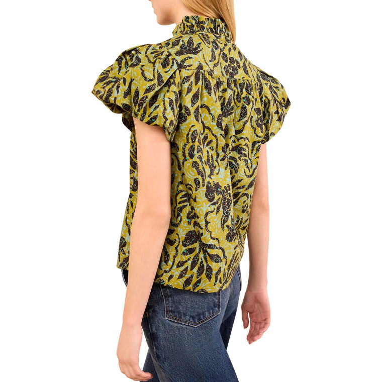 Estela Short Sleeve Cotton Top image number null