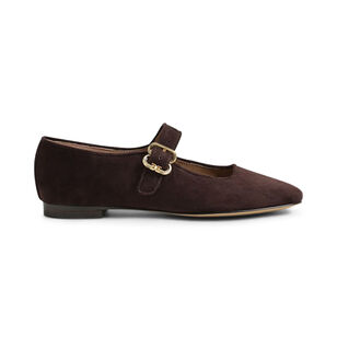 Michaela Suede Mary Jane Ballet Flat