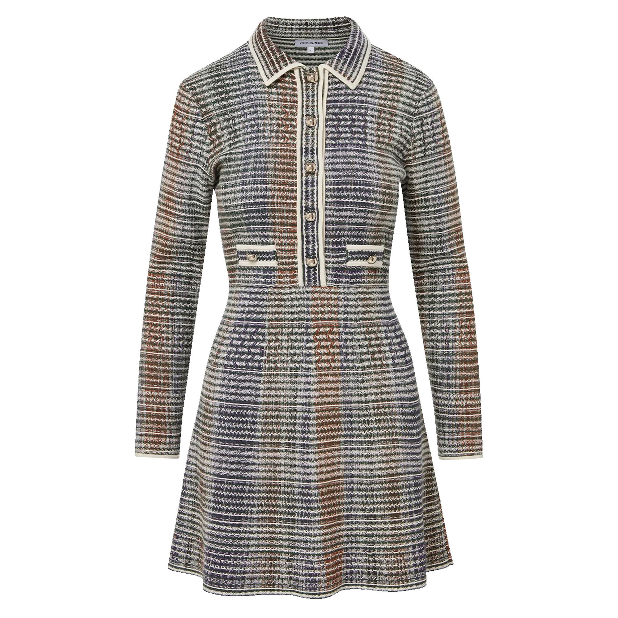 Veronica Beard Lauper Long Sleeve Knit Mini Dress | Tootsies