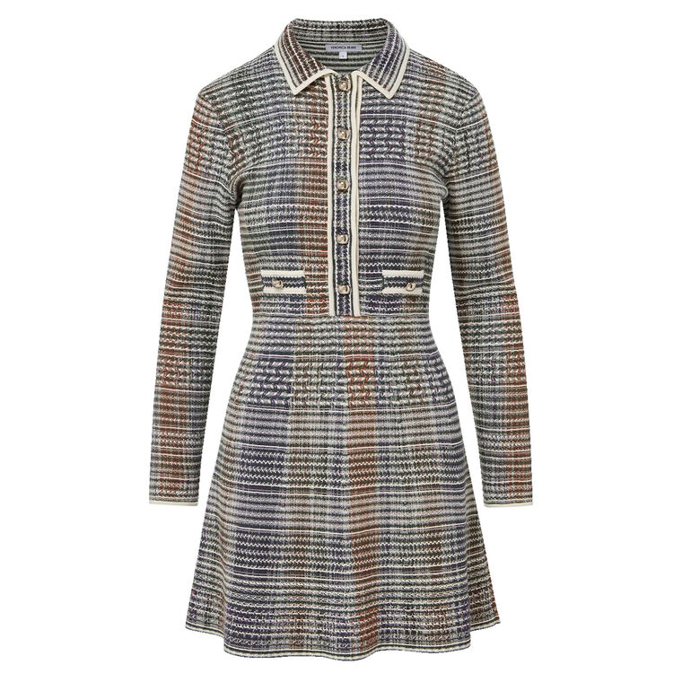 Veronica Beard Lauper Long Sleeve Knit Mini Dress | Tootsies