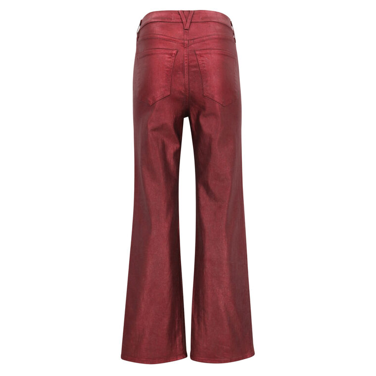 Crosbie Wide Leg Metallic Coated Jean image number null