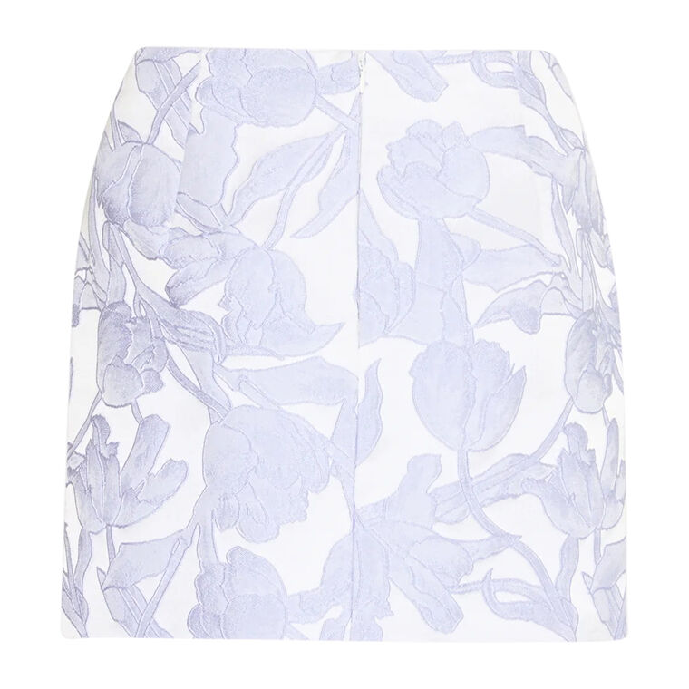 Tulip Jacquard Modern Mini Skirt image number null