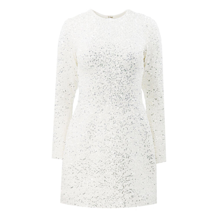 Avery Long Sleeve Sequin Mini Dress image number null