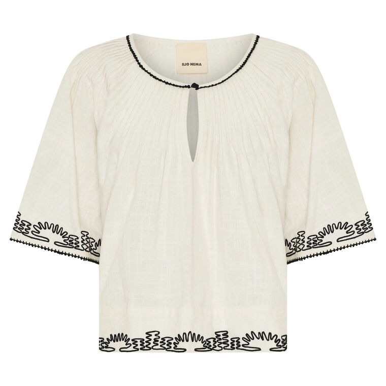 Calliope Dori Embroidery Top image number null