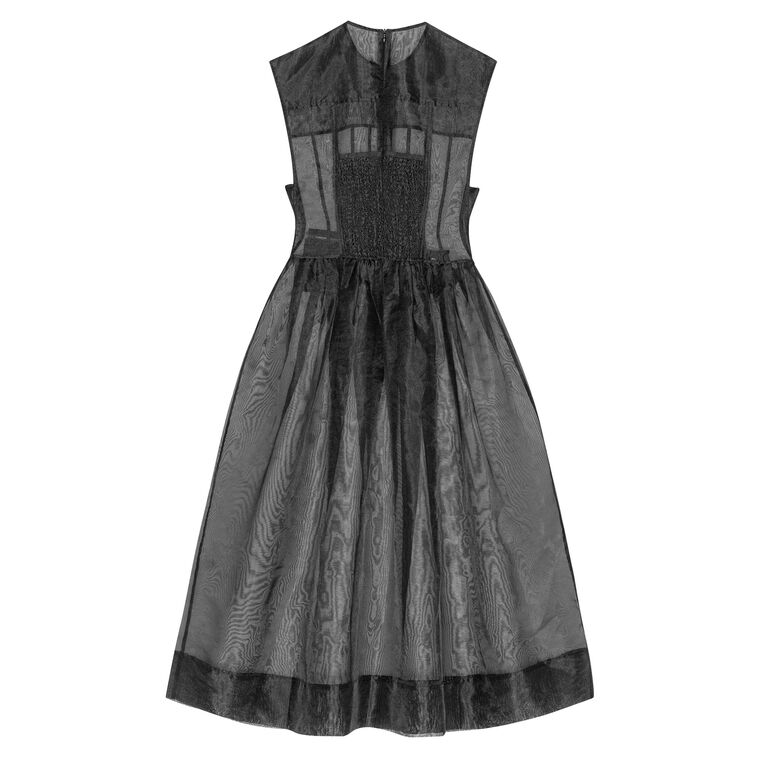 Technical Organza Corset Midi Dress image number null
