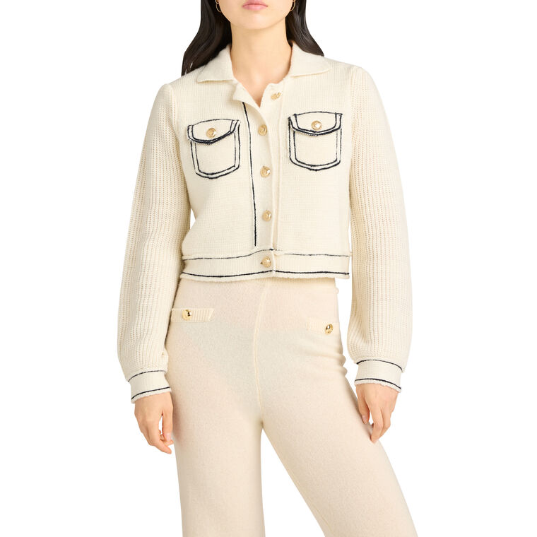 Riya Long Sleeve Sweater Jacket image number null