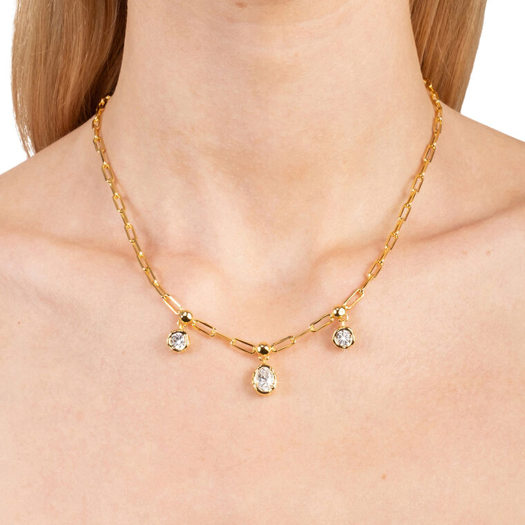 Asterales Triple Drop Necklace image number null