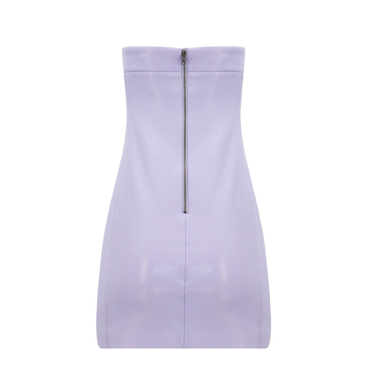 Kelly Vegan Leather Mini Dress image number null