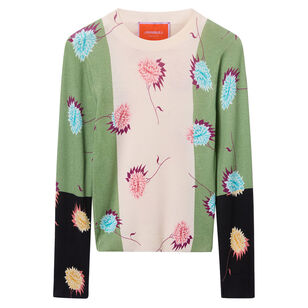 Cashmere Silk Crew Neck Sweater