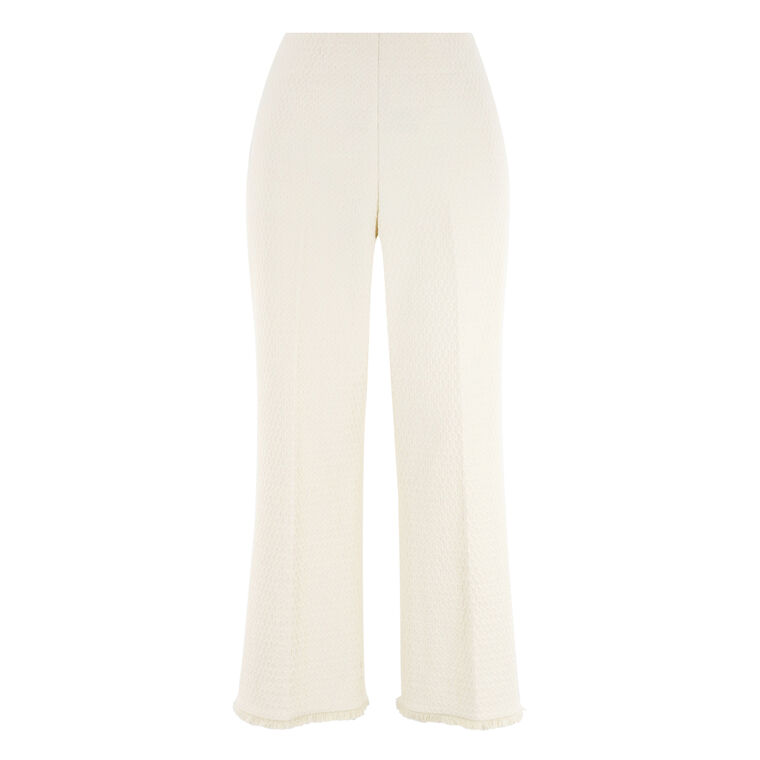 Gulf Cropped Flare Jacquard Pant image number null