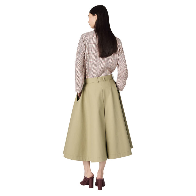 Cotton Twill A-Line Skirt image number null