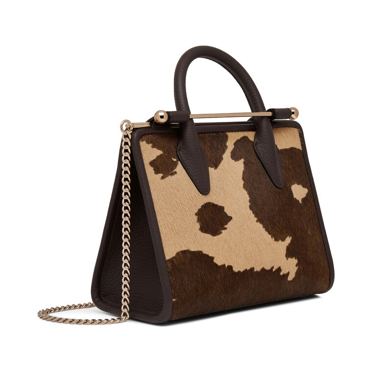 Pony Hair Top Handle Mini Tote image number null