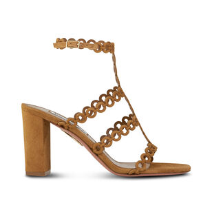 Infinity Chain 85mm Suede Sandal