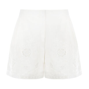 Nero Embroidered High-Waisted Short