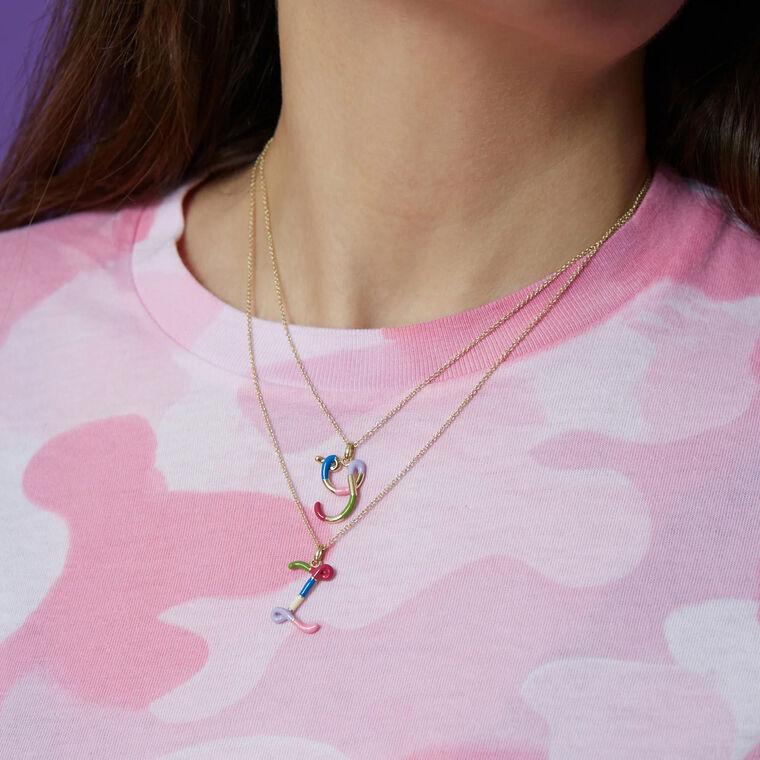Letter Y Charm Necklace image number null