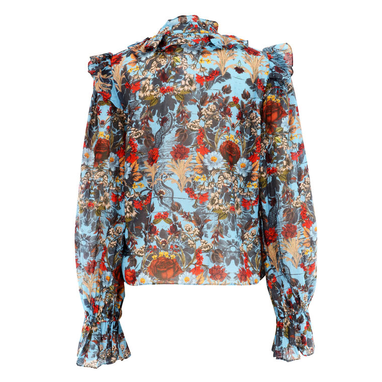 Bernice Victorian Ruffle Blouse image number null