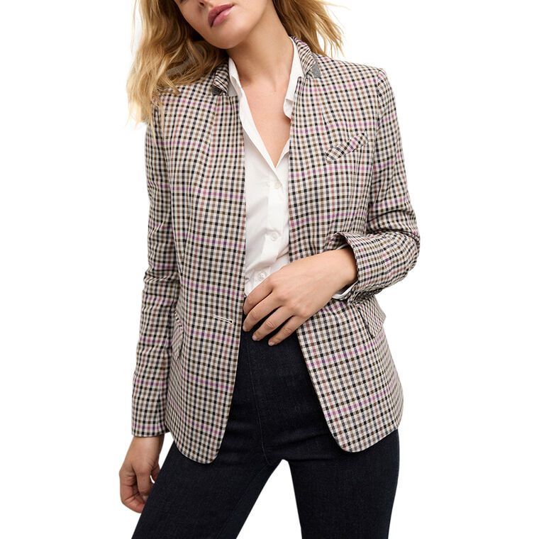 Katie Plaid Dickey Jacket image number null