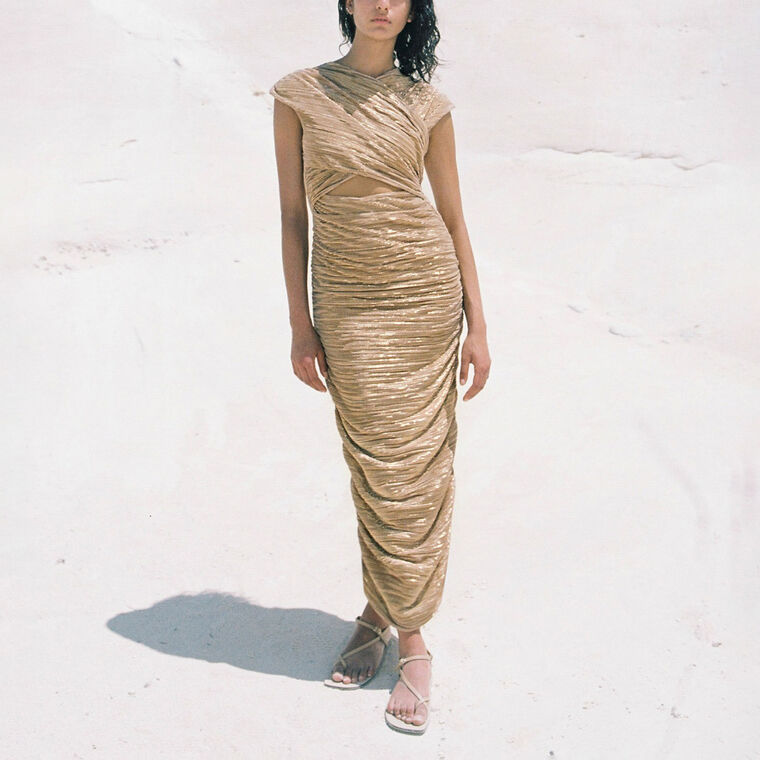 Leaf Maxi Dress image number null