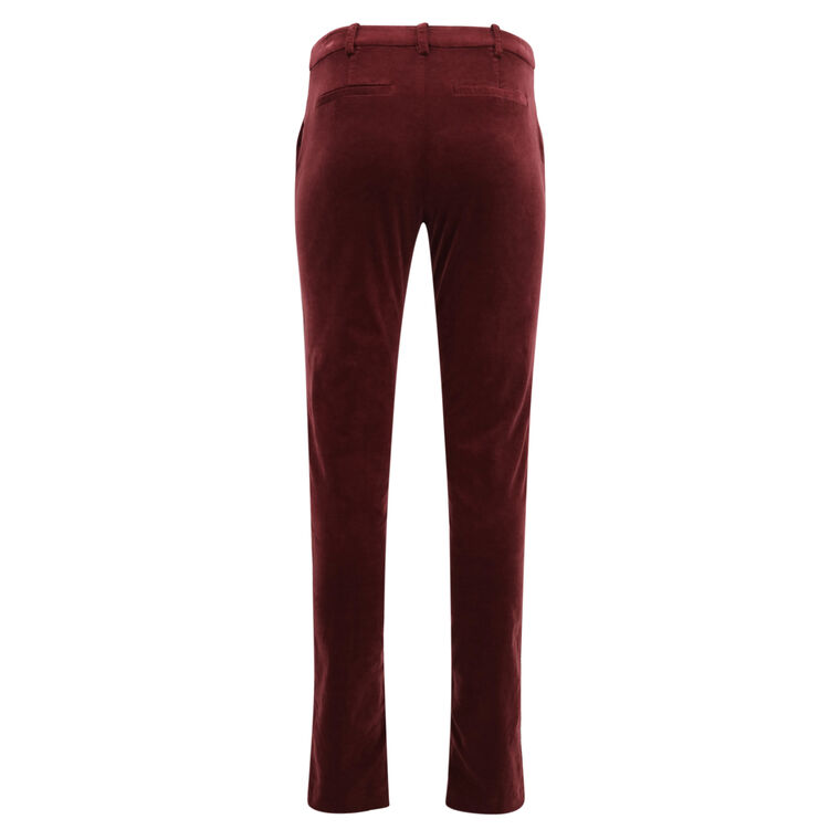 Miriam Velveteen Split-Hem Pant image number null