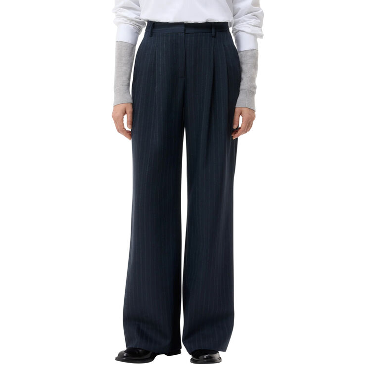 Sulli High-Rise Wide-Leg Wool Pant image number null