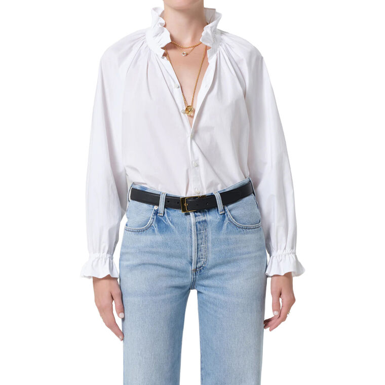 Loretta Long Sleeve Ruffle Top image number null