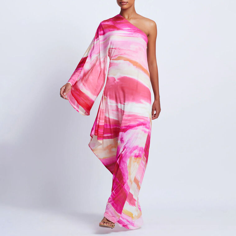 Aura Stretch One Shoulder Maxi Dress image number null