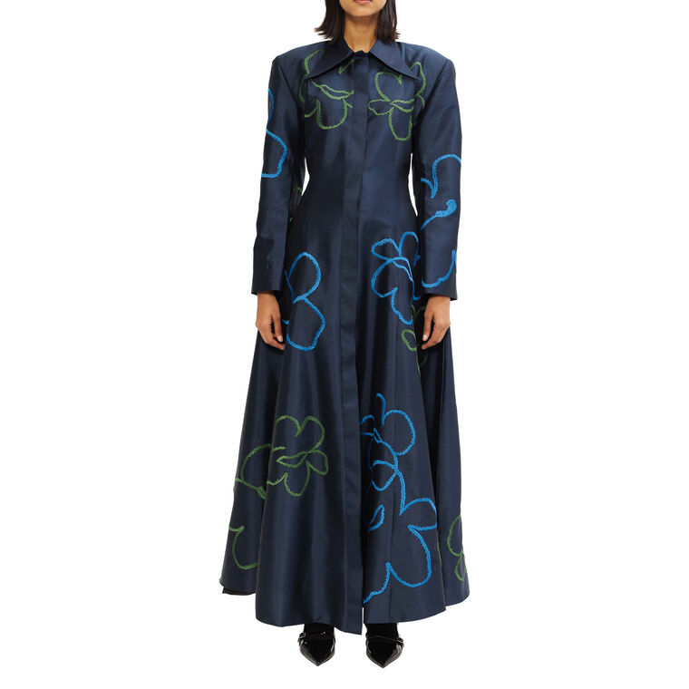 Alphine Collared Long Sleeve Maxi Dress image number null
