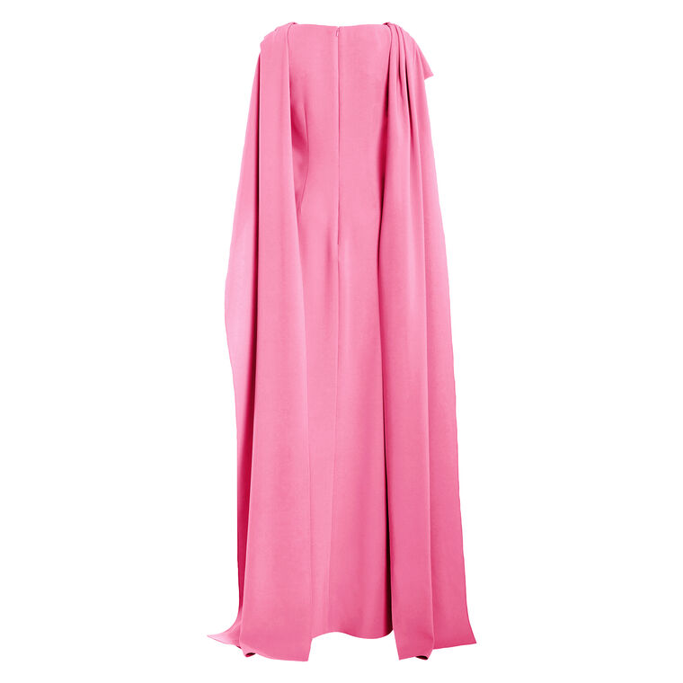 Drape Neck Georgette Caftan image number null