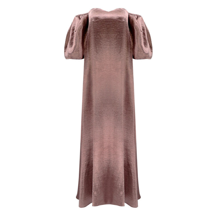 Palmer Liquid Satin Off-The-Shoulder Gown image number null