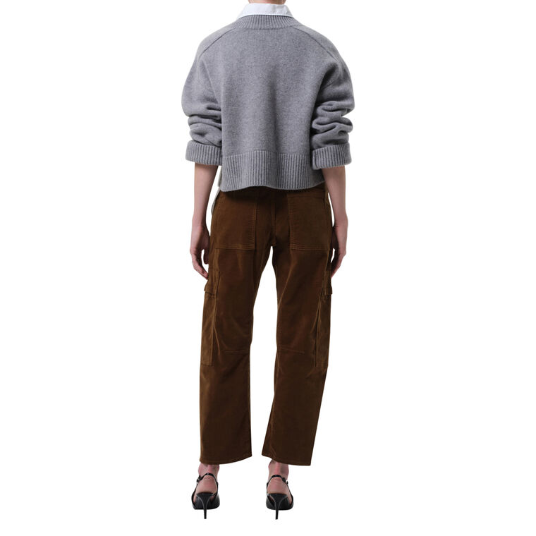 Marcelle Low Slung Easy Cargo Pant In Corduroy image number null