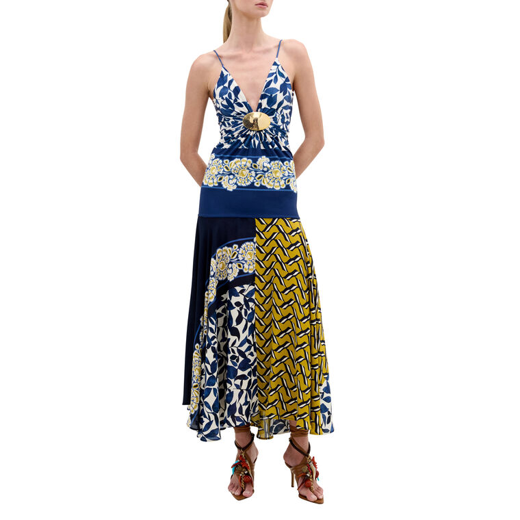 Casiana Sleeveless V-Neck Midi Dress image number null
