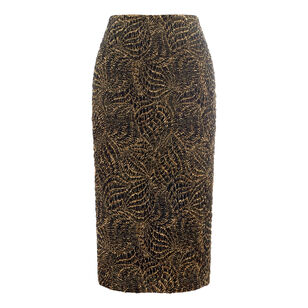 Carlaw Web Jacquard Pencil Midi Skirt