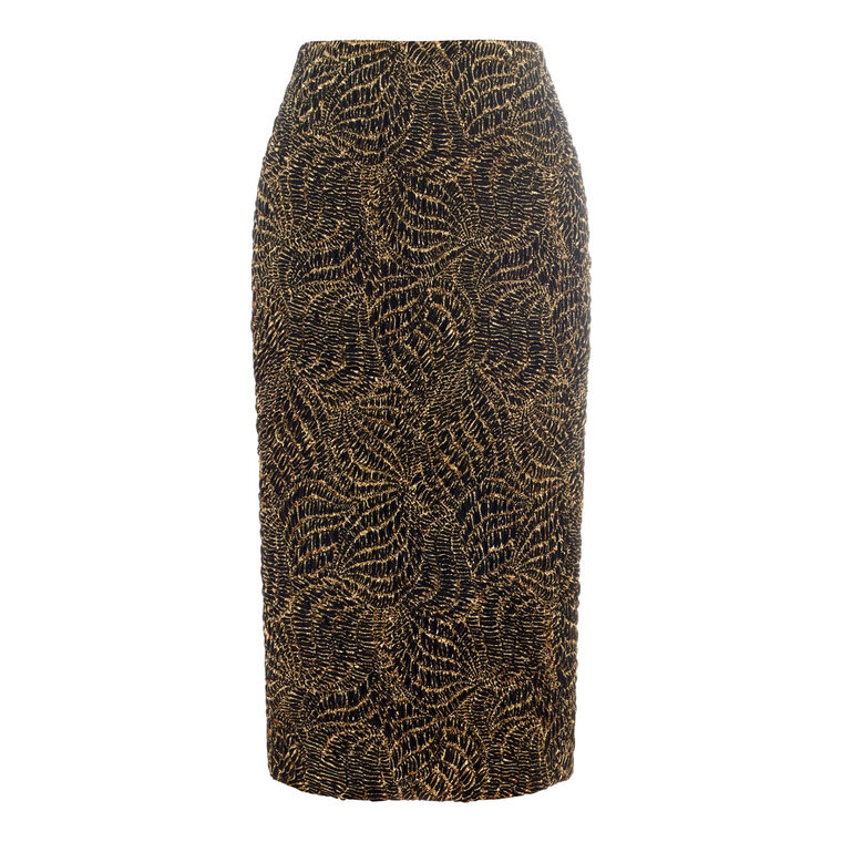Carlaw Web Jacquard Pencil Midi Skirt image number null