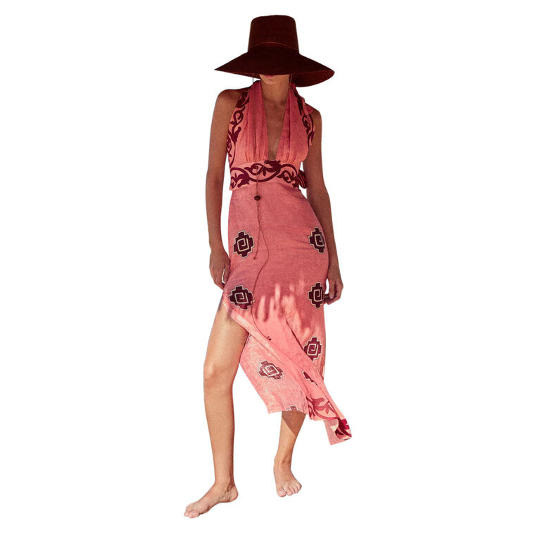 Energetic Patterns Sleeveless Ankle-Length Dress image number null