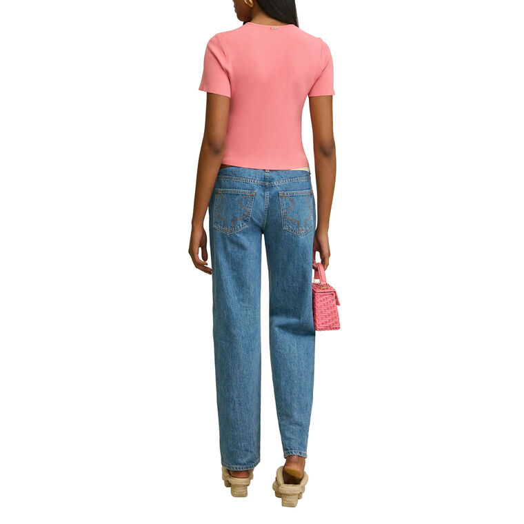 Milios Short Sleeve Knit Top image number null