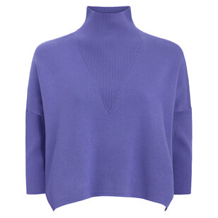 Claudie Mock Neck Popover Sweater