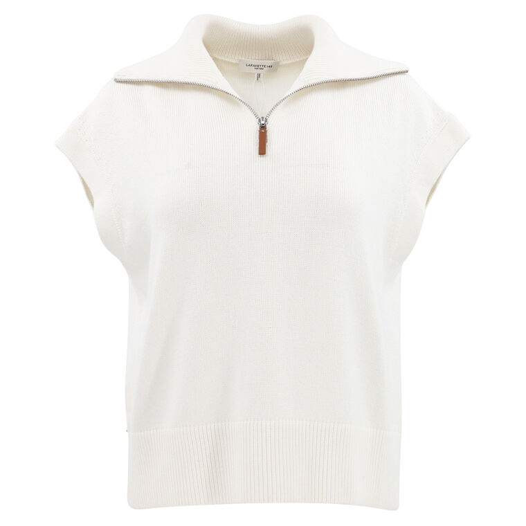 Collared Half Zip Sweater image number null