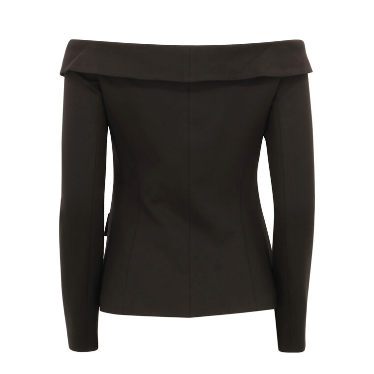 Stephan Off Shoulder Blazer Top image number null