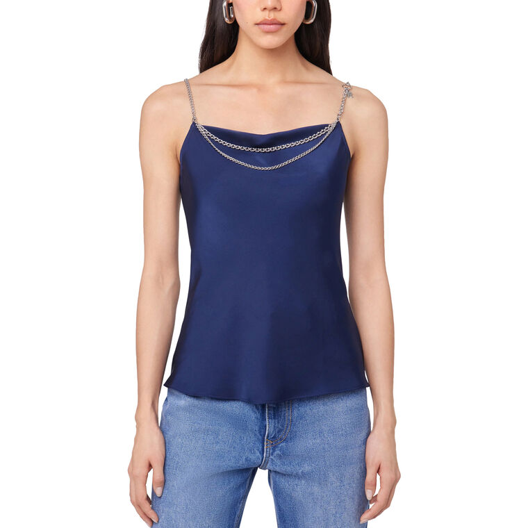 Chain Detail Satin Camisole image number null