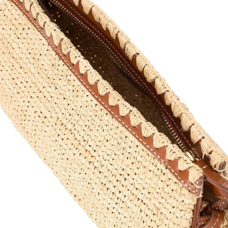Maude Convertible Raffia Clutch image number null