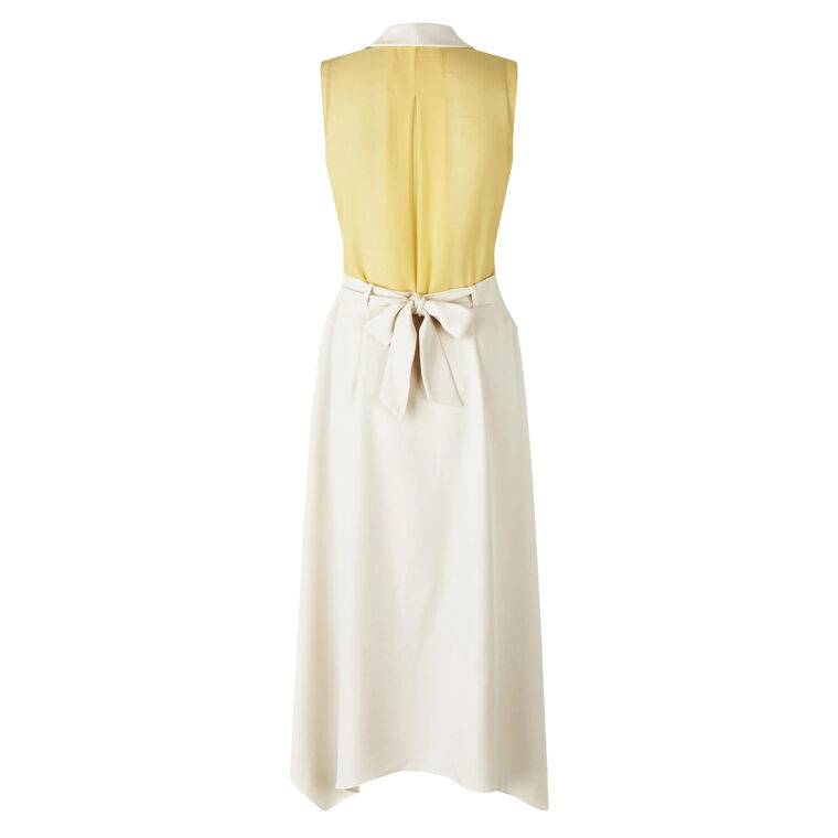 Sleeveless Tailored Handkerchief Midi Dress image number null